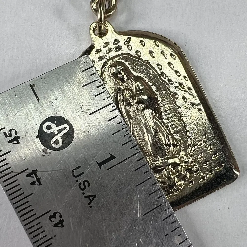 Recuerdo De Zapopan Virgin Mary Catholic Religious Saint Keychain Keyring 1.5